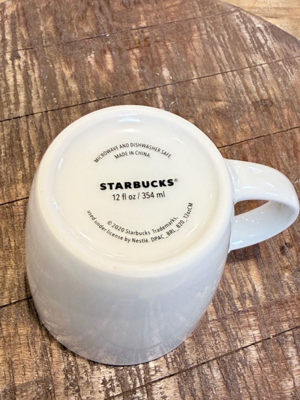 Starbucks White Mug with Green Siren Logo - Picture 2 of 5